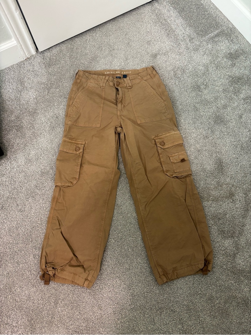 American Eagle Outfitters Tan Cargo Utility Pants